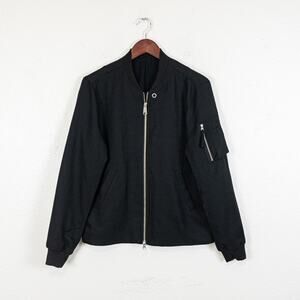 Saturdays NYC Julian Bomber Jacket in Black Size Small